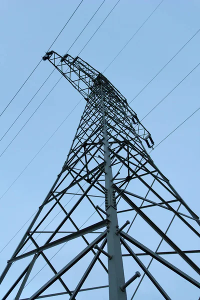 Líneas Eléctricas Alto Voltaje —  Fotos de Stock