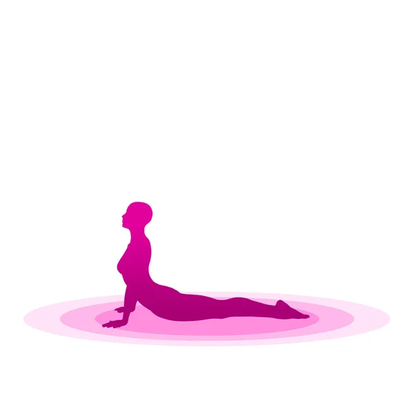 Violet Yoga Pose — Stockfoto