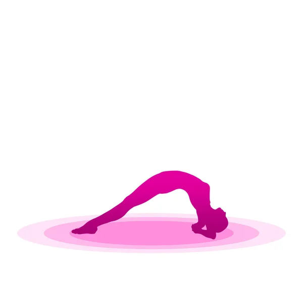 Paarse Yoga Pose — Stockfoto