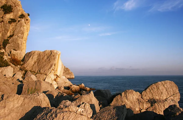 Красивый Морской Пейзаж Симеизе Крым — стоковое фото