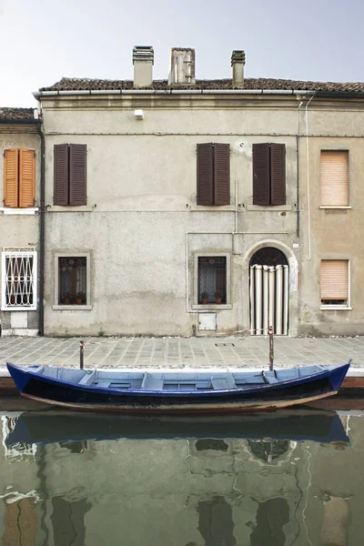 Uma Casa Canal Camacchio Emilia Romagna Itália — Fotografia de Stock