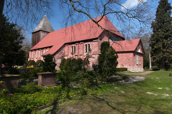 Seemanskirche Förtid Darss Nationalpark Vorpommersche Bodden Landscha — Stockfoto