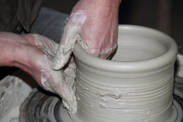 Clay Pottery Craftsmanship Potters — Stock Photo, Image