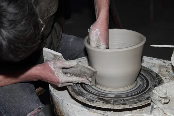 Clay Pottery Craftsmanship Potters — Stock Photo, Image