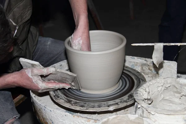 Clay Pottery Craftsmanship Potters — Stock Photo, Image