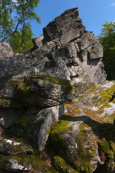 Stenen Muur Rhoen Hesse Duitsland — Stockfoto