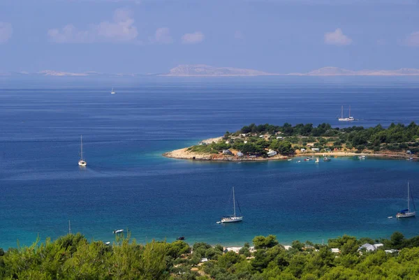 Neúrodné Ostrovy Kvarnerského Zálivu Chorvatsku Ostrově — Stock fotografie