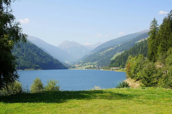 Réservoir Zoggler Dans Vallée Ultental Tyrol Sud Été — Photo