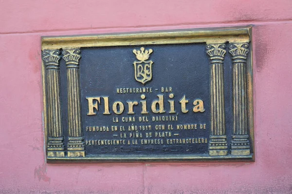 Havana Küba Küba Barı Floridita — Stok fotoğraf