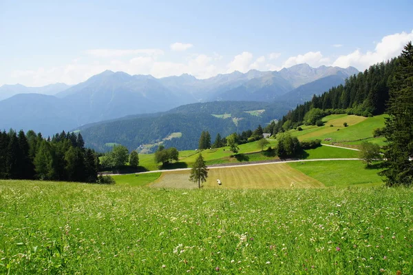Krajobraz Laurein Brezer Joch Trentino Południowym Tyrolu — Zdjęcie stockowe