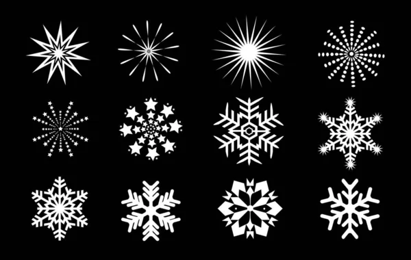 Snowflakes Background Christmas New Year — Stock Photo, Image