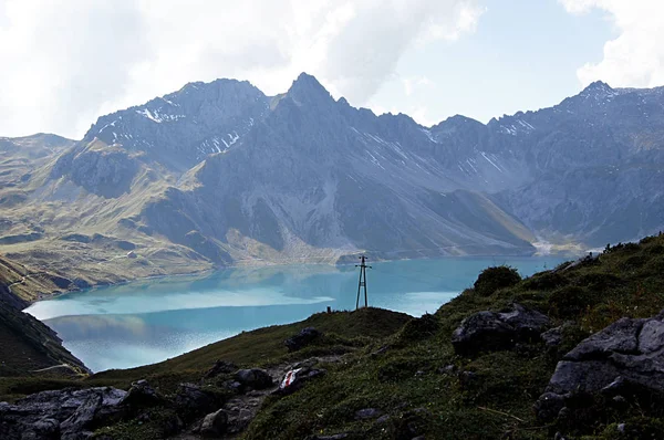 Vista Panorámica Del Hermoso Paisaje Los Alpes — Foto de Stock