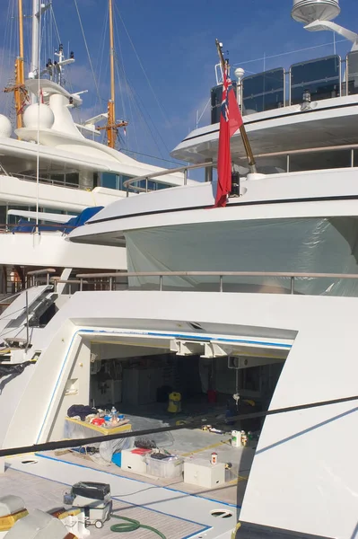 Yachts Dans Port Monaco — Photo
