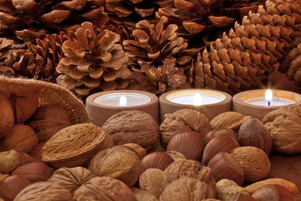 Bunter Hintergrund Für Weihnachten Oder Neujahr Urlaubskarte — Stockfoto