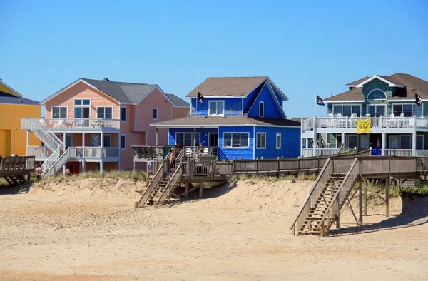 Spiaggia Haeuser Sulle Rive Esterne — Foto Stock