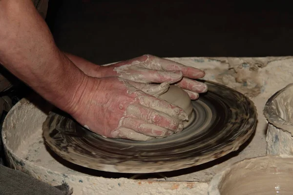 Clay Pottery Craftsmanship Potters — Stock Photo, Image