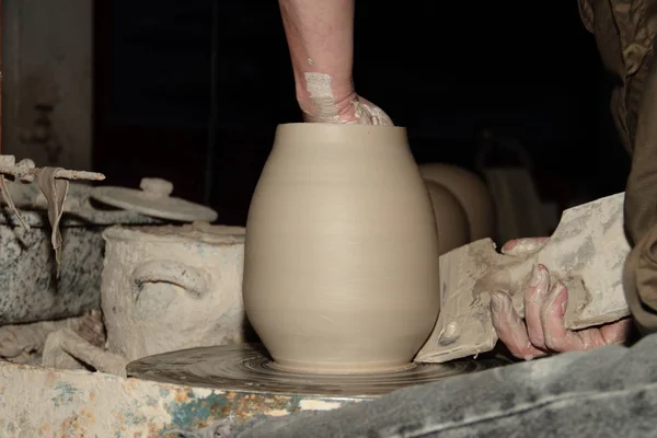 Ceramica Argillosa Ceramisti Artigianali — Foto Stock
