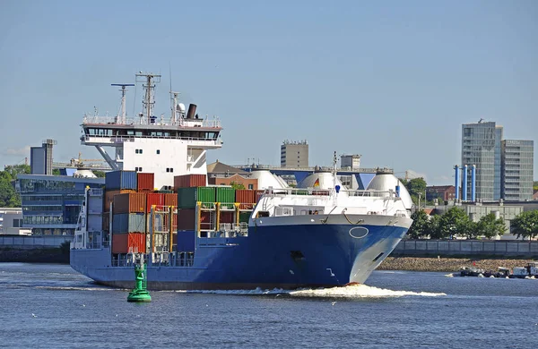 Statek Towarowy Transport Morski Dla Żeglugi — Zdjęcie stockowe