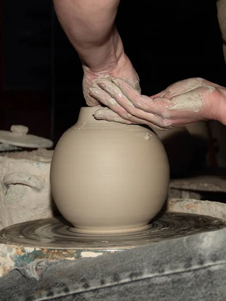 Clay Pottery Craftsmanship Potters — Stock Photo, Image