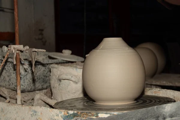 Clay Pottery Craftsmanship Potters — Stock Photo, Image