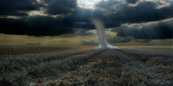 Tornado Furacão Céu Desastre Natural — Fotografia de Stock