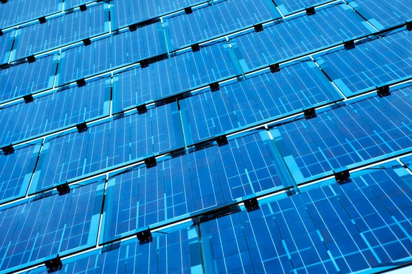Panel Solar Desde Perspectiva — Foto de Stock