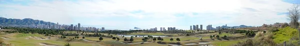 Benidorm Costa Blanca Quadro Panorâmico — Fotografia de Stock