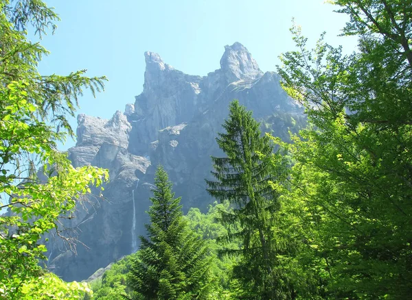 Wilde Franse Alpen Landschap — Stockfoto