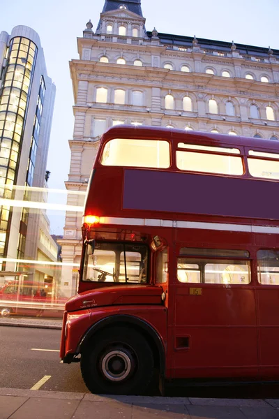 Ruta Master Bus Calle Londres Route Master Bus Símbolo Más — Foto de Stock