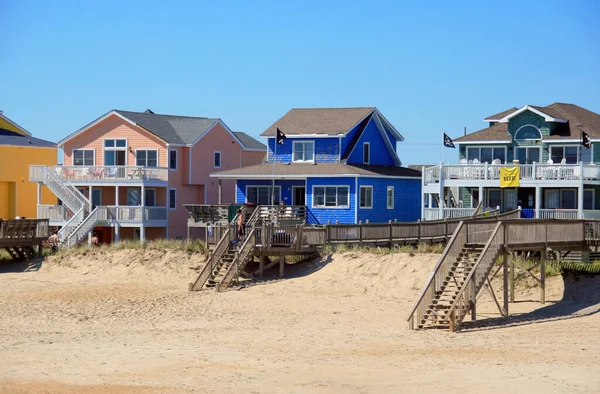 Beach Haeuser Outer Banks Royalty Free Stock Images