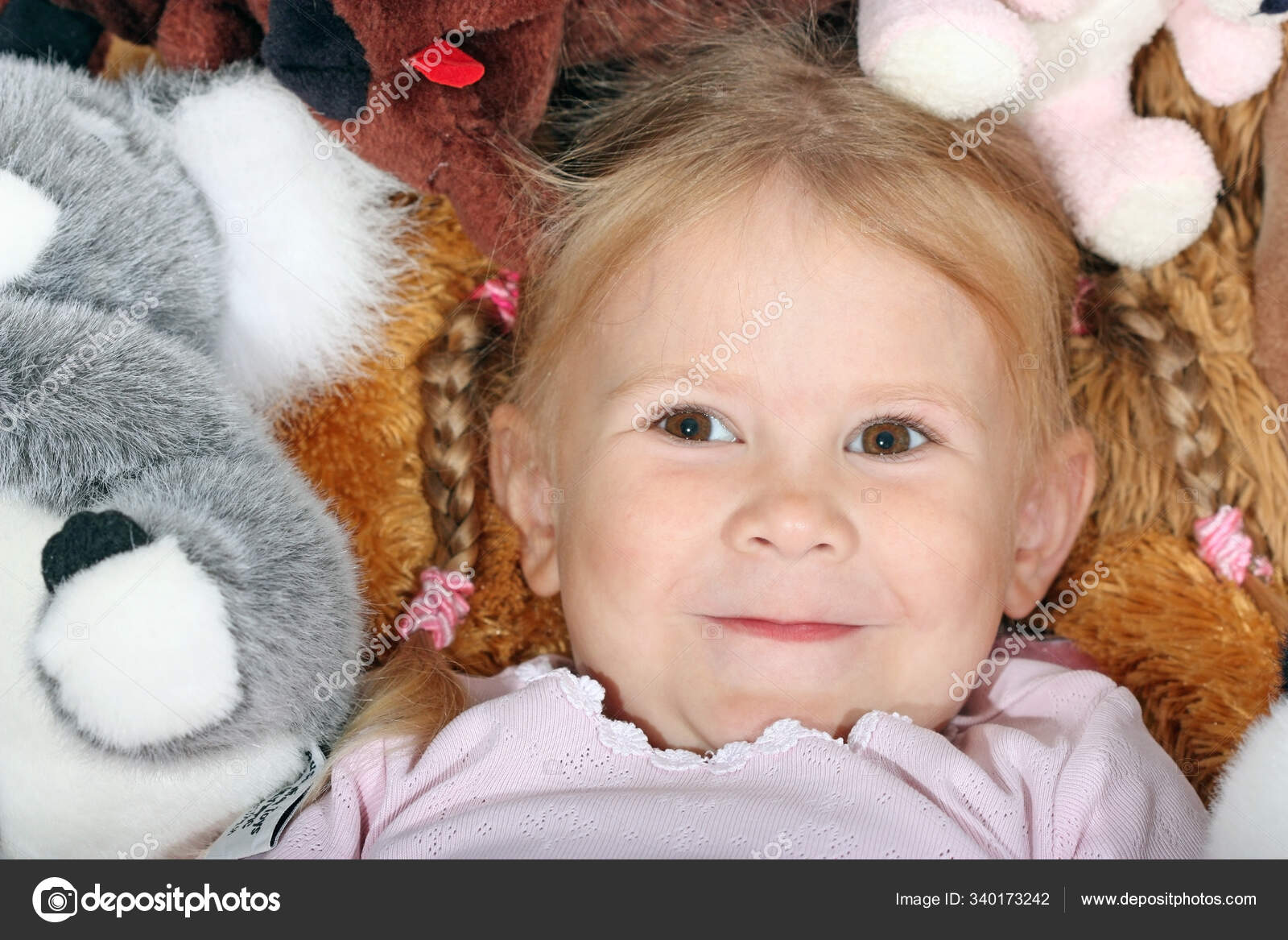 Portrait Little Girl Toys Stock Photo by ©PantherMediaSeller 340173242