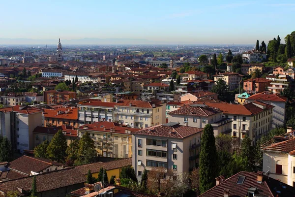 Dachy Budynków Centrum Bergamo — Zdjęcie stockowe