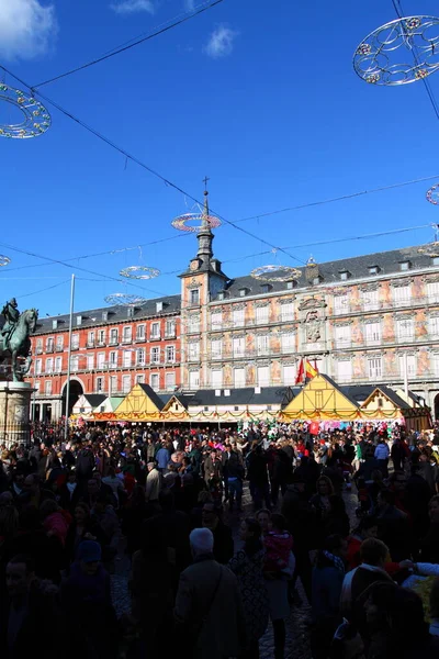 Hora Natal Palza Mayor Madrid Espanha — Fotografia de Stock