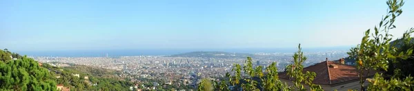 Barcelona Spanien Panoramisches Bild — Stockfoto
