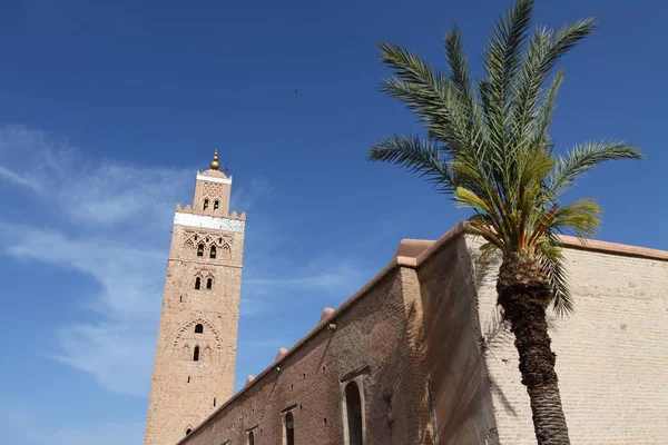 Moschea Koutoubia Marrakech Marocco Africa — Foto Stock