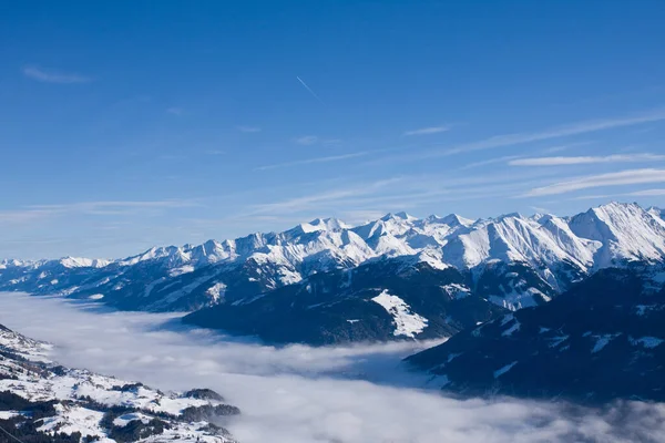 Schöne Aussicht Auf Alpen Berge Hintergrund — Stockfoto