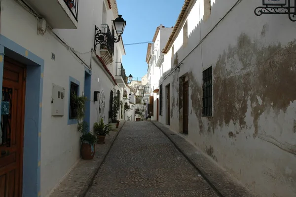 Dorfstraße Altea Spanien — Stockfoto