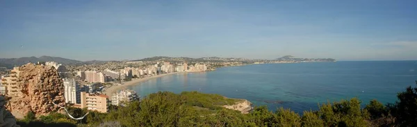 Calpe Spanien Panoramisches Bild — Stockfoto