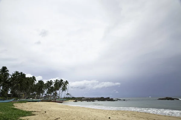 Ocean Indyjski Plaży Hikkaduwa Sri Lanka — Zdjęcie stockowe