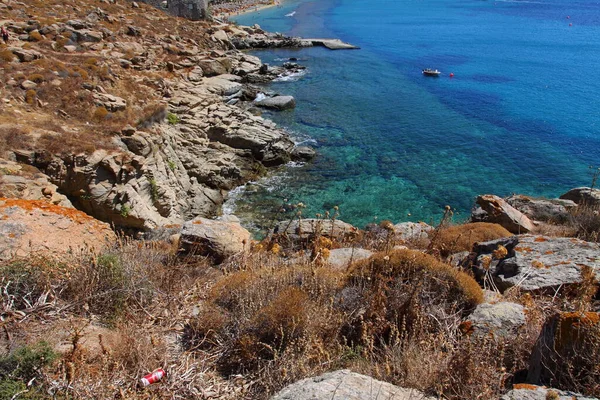 Costa Mykonos Grecia —  Fotos de Stock