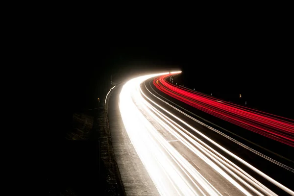 Vista Panorâmica Infra Estrutura Rodoviária Tráfego — Fotografia de Stock