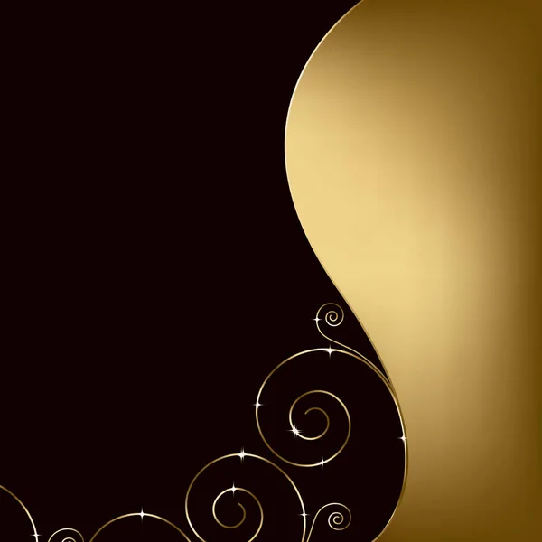 Elegant Background Decorative Swirls Vector Illustration Background Copy Space — 스톡 사진