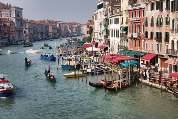 Venise Italie Avril Grand Canal Pont Rialto Matin Avril 2009 — Photo