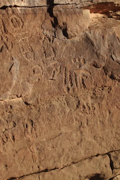 Felsgravuren Algerien — Stockfoto