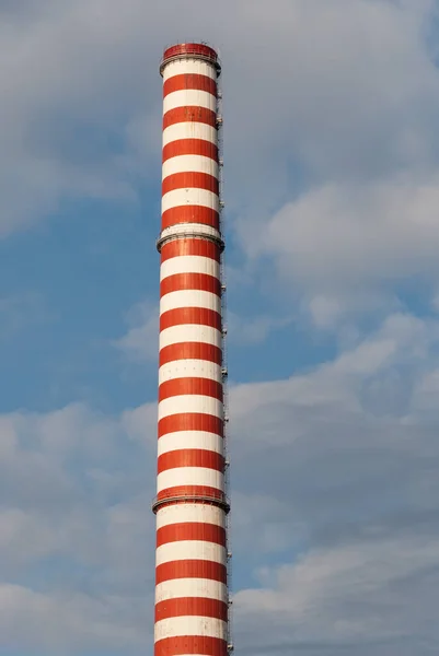 Schornstein Eines Kohlekraftwerks — Stockfoto
