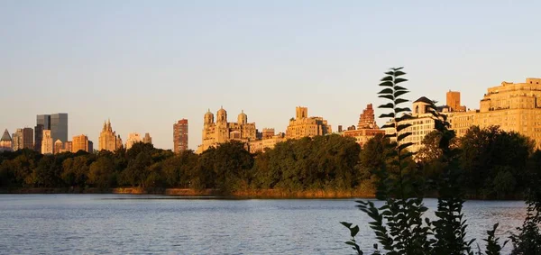 Vista Horizonte Meia Cidade Manhattan — Fotografia de Stock