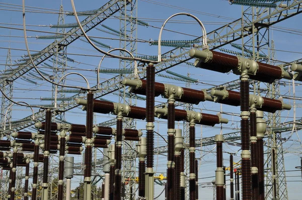 Líneas Eléctricas Cables —  Fotos de Stock