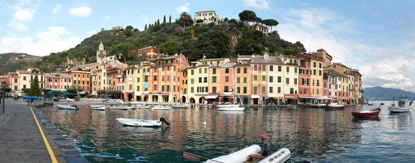 Overzicht Van Het Dorp Portofino Italië — Stockfoto