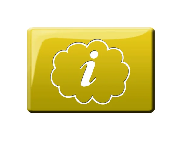 Internet Info Button Illustration Information — Stock Photo, Image