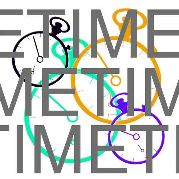 Closeup Clock Time Flow Concept — Stock Photo, Image